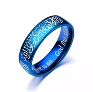 Arafa Store - Cincin Lafadz Syahadat - Cincin Tauhid - Cincin Titanium - Cincin Muslim - Aksesoris M