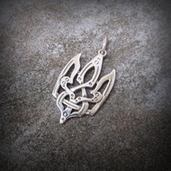 Ukrainian silver trident necklace pendant,silver tryzub charm,ukraine emblem