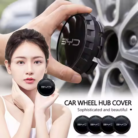 4PCS 68mm Protector Cover Car Wheel Center Hub Caps for BYD F3 E6 Yuan Plus Atto F0 G3 I3 Ea1 Song M