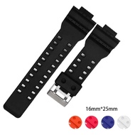 Sport Diving Metal Buckle Rubber Watch Strap for G-shock GA100/120/300 GD GW Watch Band TJVK