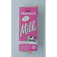 Diamond Milk UHT Strawberry Flavor Net 200ml