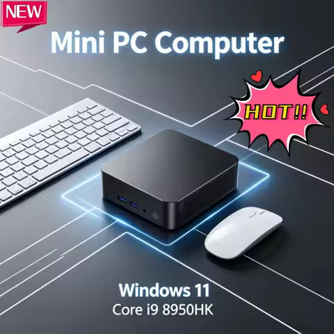 Core I9 8950HK Multi-Scenario Mini Desktop PC 4K HD Display Win11 Pro 32GB RAM 1TB 2TB SSD WIFI6 3 Y