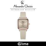 [Official Warranty] Alexandre Christie 2964LHRRGLK Women's Beige Dial Stainless Steel Strap Watch
