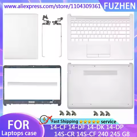 New For HP 240 245 G8 14-CF 14-DF 14-DK 14-DP 14S-CR 14S-CF LCD Back Cover Front Bezel Palmrest Bott