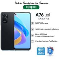 NEW SET A76 5G 6.5" Dual SIM 256GB Octa Core Android 11 5000mAh (5Years #Warranty)