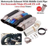 Slip On For Kawasaki ZX10R ZX-10R ZX 10R 2011 - 2022 Motorcycle GP Exhaust Escape System Modify 51mm Muffler Moto Mid Li