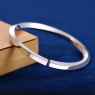 手镯bracelet足银999纯银手镯莫比乌斯男女情侣款纯银手镯亮面款送生日礼物新款2026.3.5