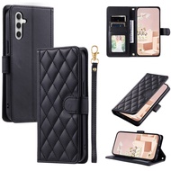 A56 A36 A16 5G Case on For Samsung Galaxy A56 5G Cover Diamond Lattice Wallet Case for Samsung Galax