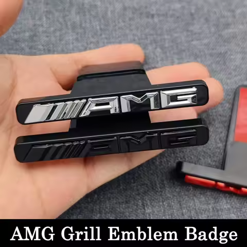 3D ABS Mercedes Benz Logo AMG Grill Emblem Badge For Mercedes GLC G Class W204 W205 W212 W213 GT Mod