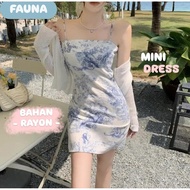 LEONNA - FAUNA MINI DRESS RAYON WOMEN'S KOREAN STYLE CURRENT