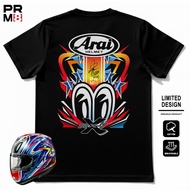 PRM8 - Men's Premium Combed 24s T-Shirt Motorcycle Racing Unisex Short Sleeve Sunmori | Arai Helmet 