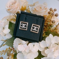 MS0560 CHANEL香奈兒經典CC字加方形耳環 EARRINGS CC LOGO WITH SQUARE