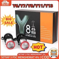 2Pcs Mini Projector Y6D Y7D Y8D Y11 H4 100/120/150 Watt Super Bright Car Motorcycle LED Lights Origi