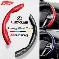 Lexus Car Carbon Fiber Steering Wheel Cover Grip Cover For Is250 CT200h ES250 GS250 IS250 LX570 LX450d NX200t RC200t rx300 rx330 rx350 Accessories