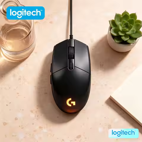 Logitech G203/G102/G402 Prodigy RGB Gaming Mouse Wired 200-8000 DPI 6 Buttons Mechanical Tensioning 