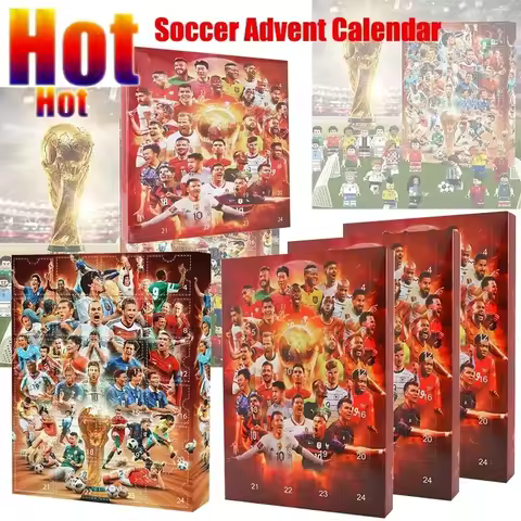 1/2/3PCS Soccer Advent Calendar Christmas Countdown Calendar 2024 Countdown Advent Calendar Kit Xmas