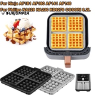URJUMPEA 1pcs Air Fryer Waffle Maker Reusable Kitchen Bakingfor Ninja AF181 AF180 AF141 AF140  NA229