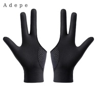 Adepe 3 Fingers Billiard Glove Wear Resistant for Women Men Portable Comfortable Pool Cue Mitt Anti 