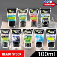 Garnier Men Face Wash Cleanser 100ml/50ml Acno Fight Charcoal Icy Scrub Wasabi Man Pembersih Pencuci