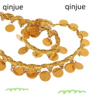 QINJUE Tassel Trim, Polyester Gold Sewing Fringe Trim, Rhinestone Fringe Sequin Fringe Trim DIY