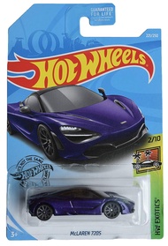 Exotics Series 2/10 McLaren 720S 221/250, Purple Hot Wheels Exotics Series 2/10 McLaren 720S 221/250