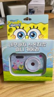 代購 韓國限定 正品 4,800萬 海綿寶寶 Spongebob迷你相機 Cinnamoroll pokémon 百變怪 玉桂狗 兒童 小童 禮物  sanrio 迪士尼 三眼仔 代購 日本 kuro