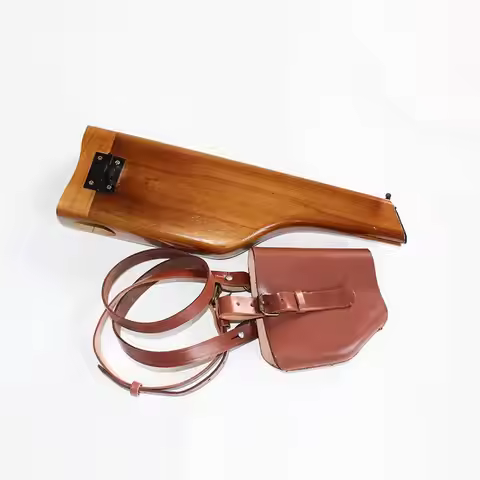 WW2 BROOMHANDLE GERMAN MAUSER C96 WOOD SHOULDER HOLSTER BUTT STOCK