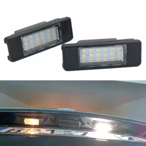 Car LED License Number Plate Light 6500K For Peugeot 207 RCZ 307 308 406 407 508 4008 5008 Expert Fo