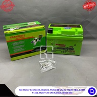 Aki Motor Grandcell Alkaline ATZ5S-BS GTZ4V YTZ4V YB4L GTZ5S YTZ5S ATZ5F 12V 5Ah Karisma Beat Mio