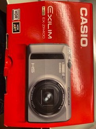 casio EX-ZR400 camera 白色相機 連盒 兩舊電 充電線插頭 所有零件說明書齊