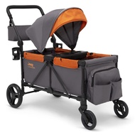 Jeep Sport All-Terrain Stroller Wagon by Delta Children - Includes Canopy, Parent Organizer, Adjusta