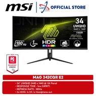 MSI MAG 342CQR E2 / MAG342CQR E2 34" CURVED GAMING MONITOR ( 34" VA UWQHD / 1MS / 180HZ / AMD FREESY