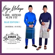 [BLUE SET I] Baju Melayu Nabil Ahmad 2022 Avante by JAKEL Baju Melayu Cekak Musang Baju Raya Slim Fit Direct HQ Post