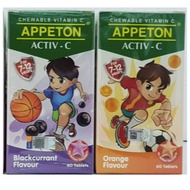 Appeton Activ-c for 7-12years orange/blackcurrant 60's tablets