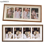 [XYZ] 8x20 Wood Picture Frame - 8x20 Photo Frame With Mat Display 4Pcs 4x6 Photos, 4x6 Picture Frame