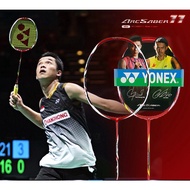 Yonex Arcsaber 11ไม้แบดมินตันแบบแท่งเดียวคาร์บอนแบบเต็มตัวด้ามดาบพร้อมสายและด้ามจับ