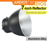 ANDIOS 7inch Standard Reflector Bowens Mount Photography Videography Studio Light Flash Bowen Video 