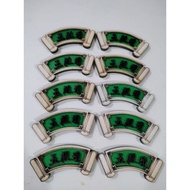 Size: 9cm Five Palace Altar Five Palace Big Second Grandpa Plaque