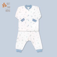 Bộ Quần Áo Sơ Sinh Thu Đông Nút Giữa MIOMIO - Cho Bé Trai Bé Gái (Từ 0-24 tháng) Vải Interlock Cotto