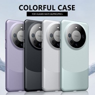 Luxury Genuine Leather Phone Case for Huawei Mate 60 Pro Mate 50 40 Shockproof Protection Splicing B