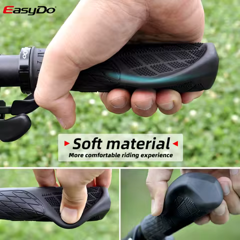 EasyDo Ergon Grips Ergonomic Bicycle Cuffs Mtb Bicycle Handle Grip Rubber Engineer Plastic Bike Grip