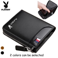 2021 New Playboy Men's PU Leather Wallet Men's Short Youth Zipper Wallet Student Korean Fashion Driver's License Leather Case Card Holder Wallet Men