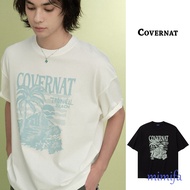 [COVERNAT] Cool Cotton Sunset Tropical Graphic T-Shirt