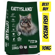 10kg Makanan Kucing/Cat Food 1 colour (Cattysland) Flavour Ocean Fish
