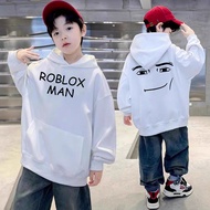 HOT [ Cotton] ใหม่ Hoodie เสื้อคลุม พิมพ์ลาย Roblox Man Face Game สําหรับผู้ชาย Kids hoodie เป็นกลาง