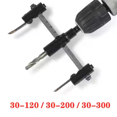 Adjustable Metal Wood Circular Hole Saw Drill Bit Round Cutting Blade Aircraft Type DIY Tool 30mm-12