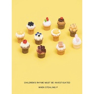 Miniature mini simulation small cream cake toy model supermarket snacks play food baby house snacks 