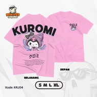 Japanese Kuromi Premium Distro T-Shirt Full Premium Screen Printing Can be given a name