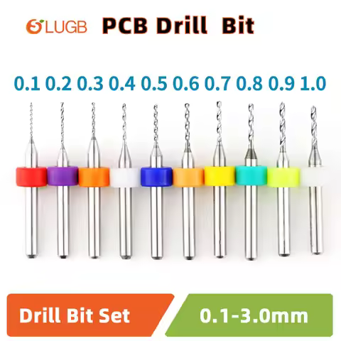 SLUGB Carbide Micro Drill Bits Mini CNC Drilling Bit Set Print Circuit Board Drill Bit For PCB For B