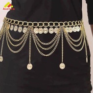 Women's Gold Coin Chain Belt Belly Dance Belt Hip Chain Hip Belly Dance Arabian Costume
